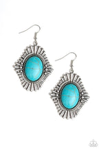 Load image into Gallery viewer, Paparazzi Accessories - Easy As Pioneer - Turquoise (Blue) Earrings
