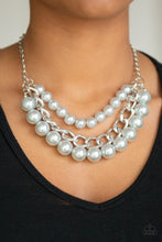 Load image into Gallery viewer, Paparazzi Accessories - Empire State Empress - Silver (Pearls) Necklace

