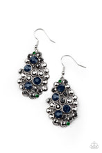 Load image into Gallery viewer, Paparazzi Accessories - Smolder Effect - Multi ( Blue) Earrings
