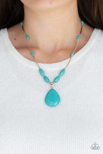 Load image into Gallery viewer, Paparazzi Accessories  - Explore The Elements  - Turquoise  (Blue) Necklace
