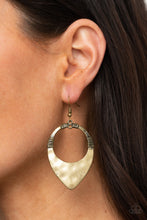Load image into Gallery viewer, Paparazzi Accessories - Instinctively Industrial - Brass Earrings
