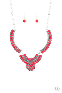 Paparazzi Accessories - Omega Oasis - Red Necklace