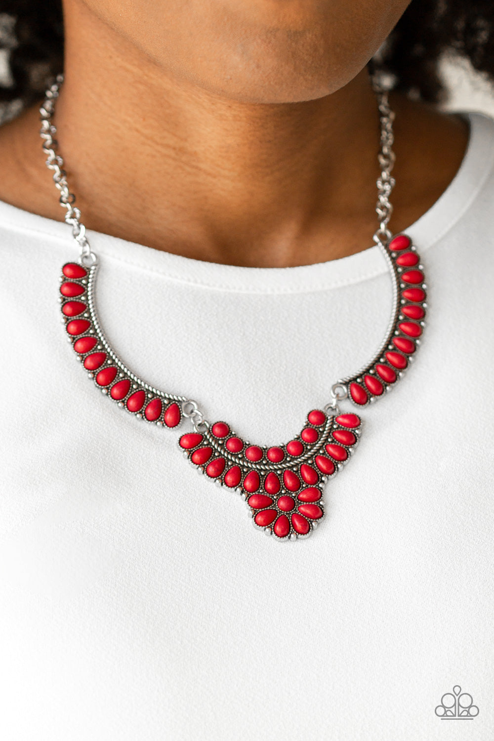 Paparazzi Accessories - Omega Oasis - Red Necklace