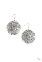 Load image into Gallery viewer, Paparazzi Accessories - Mandala Mandalay - Silver Earrings
