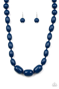 Paparazzi Accessories - Poppin Popularity - Blue Necklace