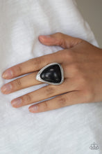 Load image into Gallery viewer, Paparazzi Accessories- Stone Scene - Black Ring
