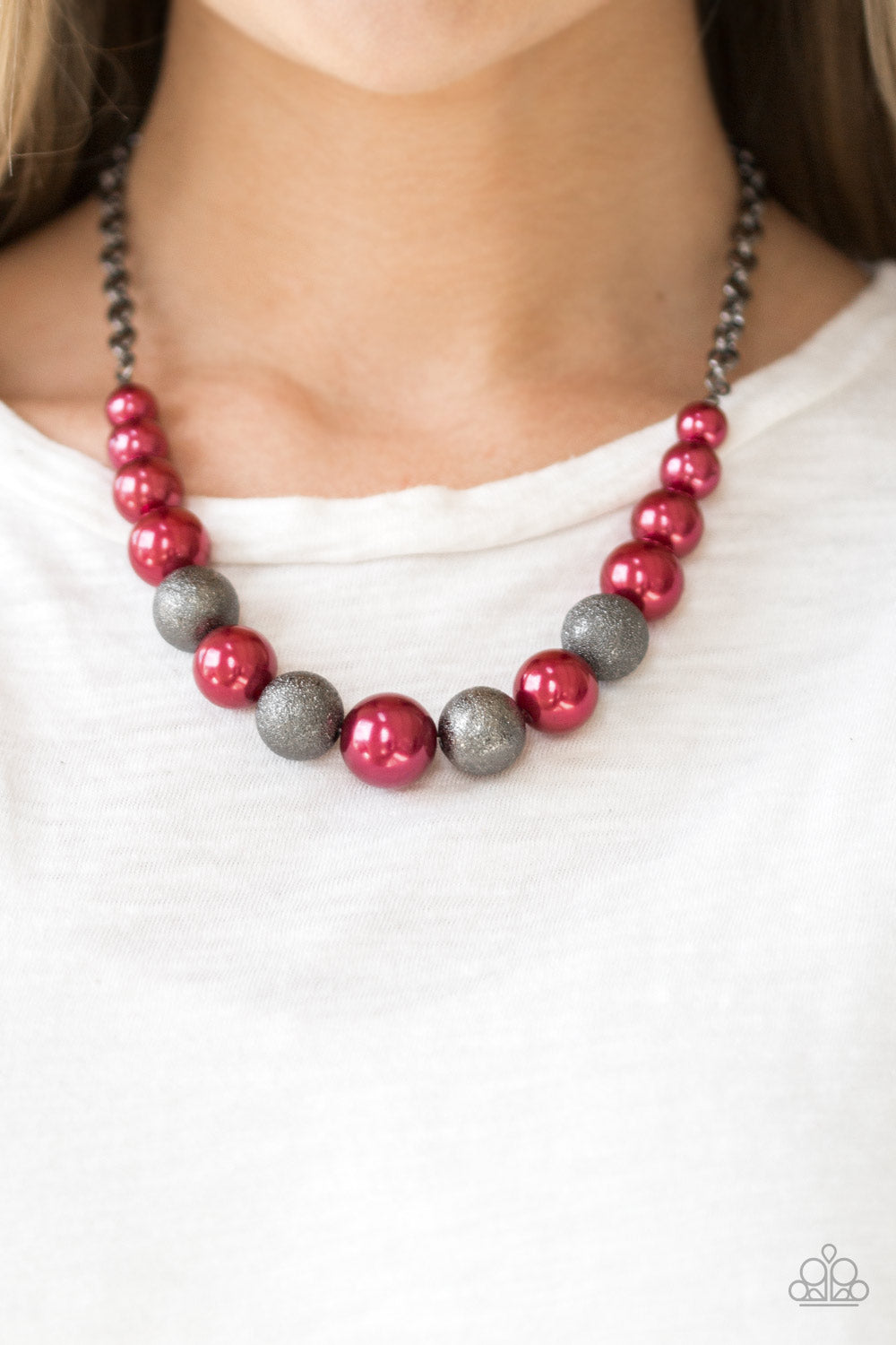 Paparazzi Accessories  - Color Me CEO - Red Necklace