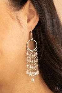 Paparazzi Accessories - Dazzling Delicious - White Earrings