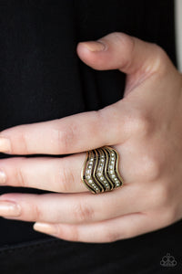 Paparazzi Accessories - Fashion Finance - Brass Ring