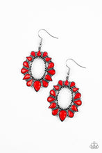 Load image into Gallery viewer, Paparazzi Accessories  - Fashionista Flavor  - Red Earrings

