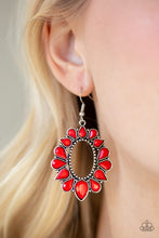 Load image into Gallery viewer, Paparazzi Accessories  - Fashionista Flavor  - Red Earrings
