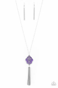 Paparazzi Accessories - Malibu Mandala - Purple Necklace