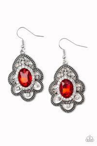 Paparazzi Accessories - Reign Supreme - Red Earrings