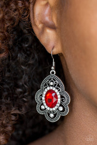 Paparazzi Accessories - Reign Supreme - Red Earrings