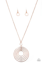 Load image into Gallery viewer, Paparazzi Accessories - Running Circles In My Mind - Rose Gold Necklace
