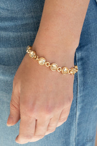 Paparazzi Accessories - First In Fashion Show - Gold Bracelet