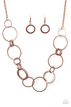 Load image into Gallery viewer, Paparazzi Accessories - Follow The Ringleader - Copper Necklace
