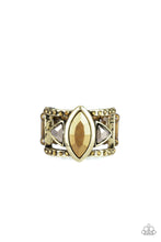 Load image into Gallery viewer, Paparazzi Accessories - Major Majestic - Brass Ring
