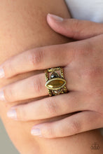 Load image into Gallery viewer, Paparazzi Accessories - Major Majestic - Brass Ring
