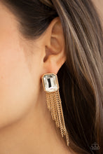 Load image into Gallery viewer, Paparazzi Accessories - Save For A Reigny Day - Gold Post Earrings
