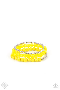 Paparazzi Accessories - Vacay Vagabond - Yellow Bracelet