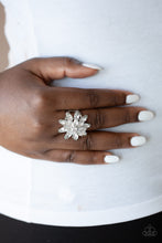 Load image into Gallery viewer, Paparazzi Accessories - Am I Gleaming - White (Bling) Ring

