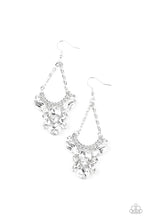 Load image into Gallery viewer, Paparazzi Accessories - Bling Bouquets - White (Bling) Earrings
