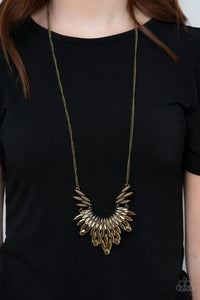 Paparazzi Accessories - Leave It To Luxe - Brass Necklace