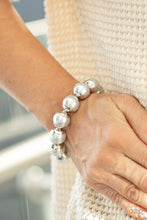 Load image into Gallery viewer, Paparazzi Accessories - One-Woman Show Stopper - Silver (Pearls) Bracelet
