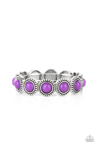 Paparazzi Accessories - Polished Promenade - Purple Bracelet