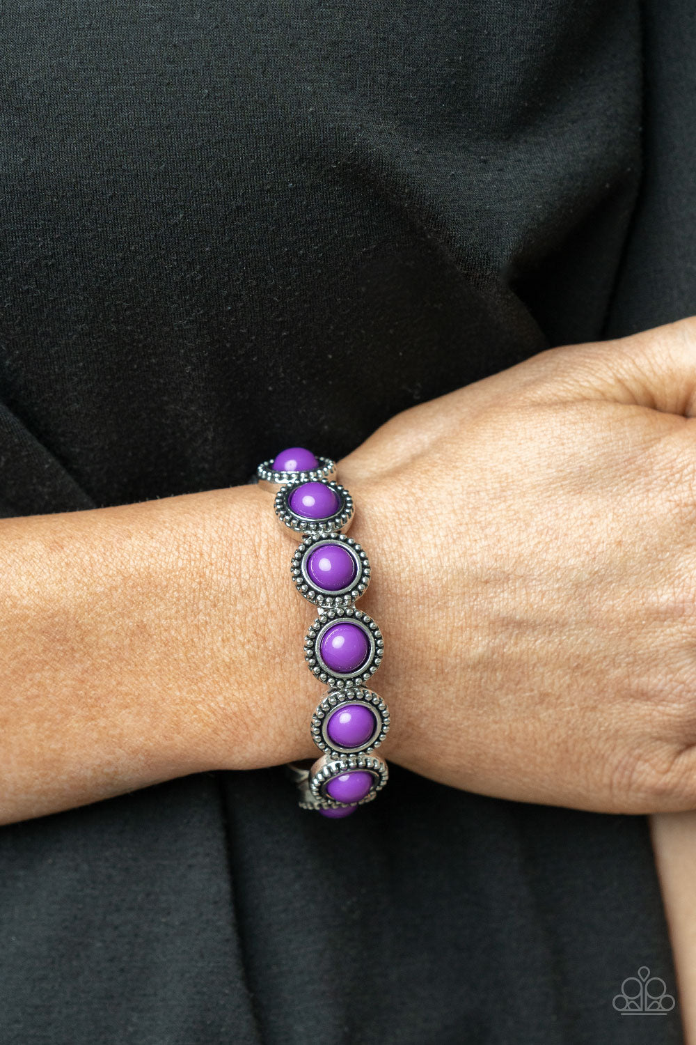 Paparazzi Accessories - Polished Promenade - Purple Bracelet