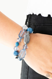 Paparazzi Accessories - Rockin Rock Candy - Blue Bracelet