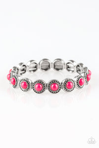Paparazzi Accessories - Globetrotter Goals - Pink Bracelet
