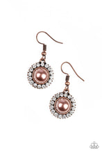 Load image into Gallery viewer, Paparazzi Accessories  - Fashion Show Celebrity  - Copper Earrings
