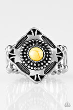 Load image into Gallery viewer, Paparazzi Accessories  - Four Corners Fashion - Yellow Ring
