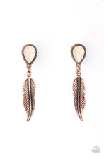 Load image into Gallery viewer, Paparazzi Accessories - Totally Tranquill - Copper Post Earrings
