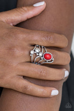 Load image into Gallery viewer, Paparazzi Accessories  - Wanderlust Wanderer - Red Ring
