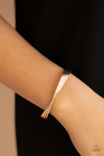 Load image into Gallery viewer, Paparazzi Accessories - Bringing Basics Back - Rose Gold Bracelet
