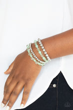 Load image into Gallery viewer, Paparazzi Accessories - Delightfully Disco - Green Bracelet
