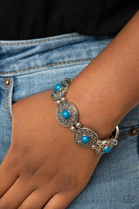 Paparazzi Accessories - Flirty Finery - Blue Bracelet