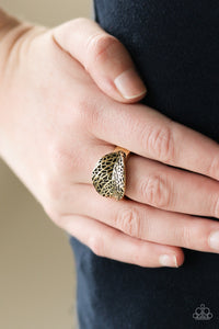 Paparazzi Accessories - Never Leaf Me - Brass Ring