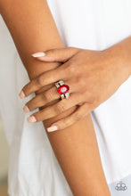 Load image into Gallery viewer, Paparazzi Accessories - Shine Bright Like A Diamond - Red Ring
