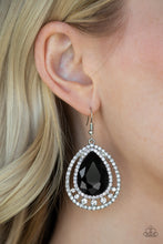 Load image into Gallery viewer, Paparazzi Accessories  - All Rise For Her Majesty - Black Earrings
