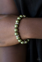 Load image into Gallery viewer, Paparazzi Accessories - Exquisitely Elite - Green Bracelet
