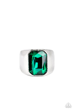 Load image into Gallery viewer, Paparazzi Accessories  - Scholar - Green Men&#39;s Ring
