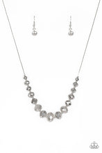 Load image into Gallery viewer, Paparazzi Accessories  - Crystal Carriages  - Silver (Gray) Necklace
