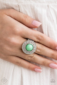 Paparazzi Accessories - Treasure Chest Shimmer - Green Ring