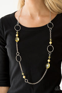Paparazzi Accessories - Very Visionary - Yellow Necklace