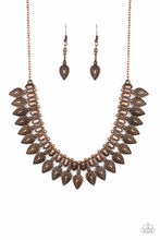 Load image into Gallery viewer, Paparazzi Accessories  - When The Hunter Becomes The Hunted - Copper Necklace
