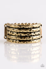 Load image into Gallery viewer, Paparazzi Accessories  - Texture Timbre - Brass Ring
